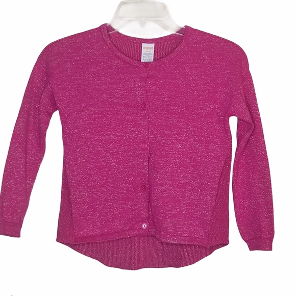 Gymboree Shirts \u0026 Tops | Gymboree Girl's Knit Sparkle Sweater Cardigan S | Color: Gold/Pink | Size: S (5-6) | Runwaykloset's Closet